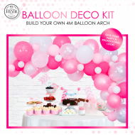 Ballon Deco Halvbue Kit Pink 4 m